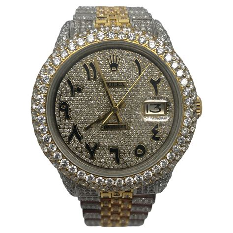rolex blaues zifferblatt arabisch